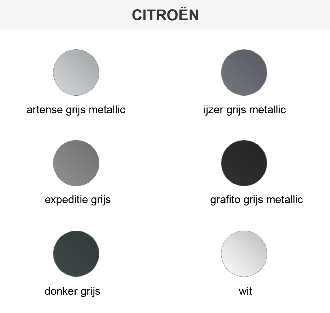 Exterieur kleuren voor Citroën buscampers