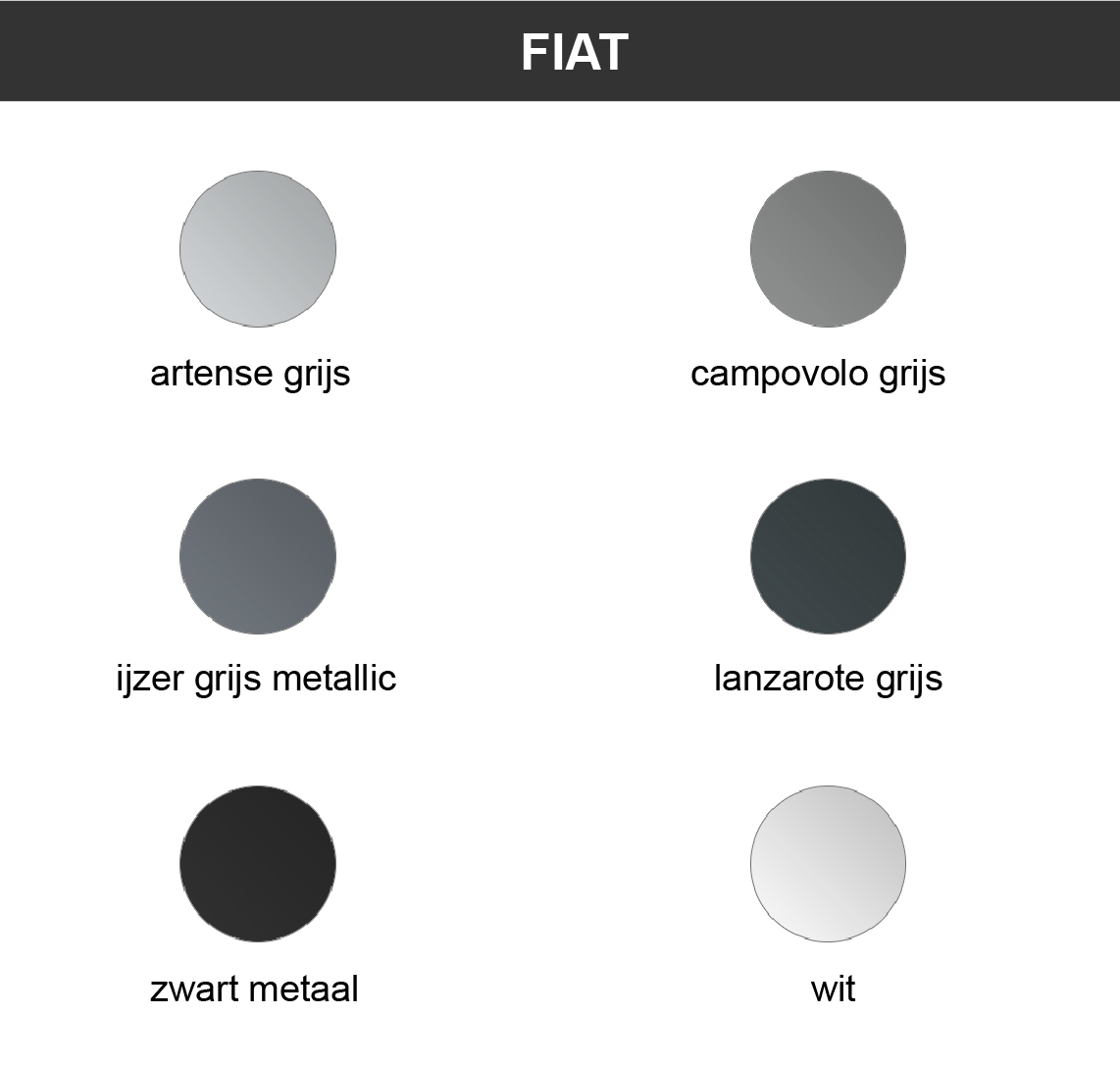 Exterieur kleuren voor Fiat buscampers