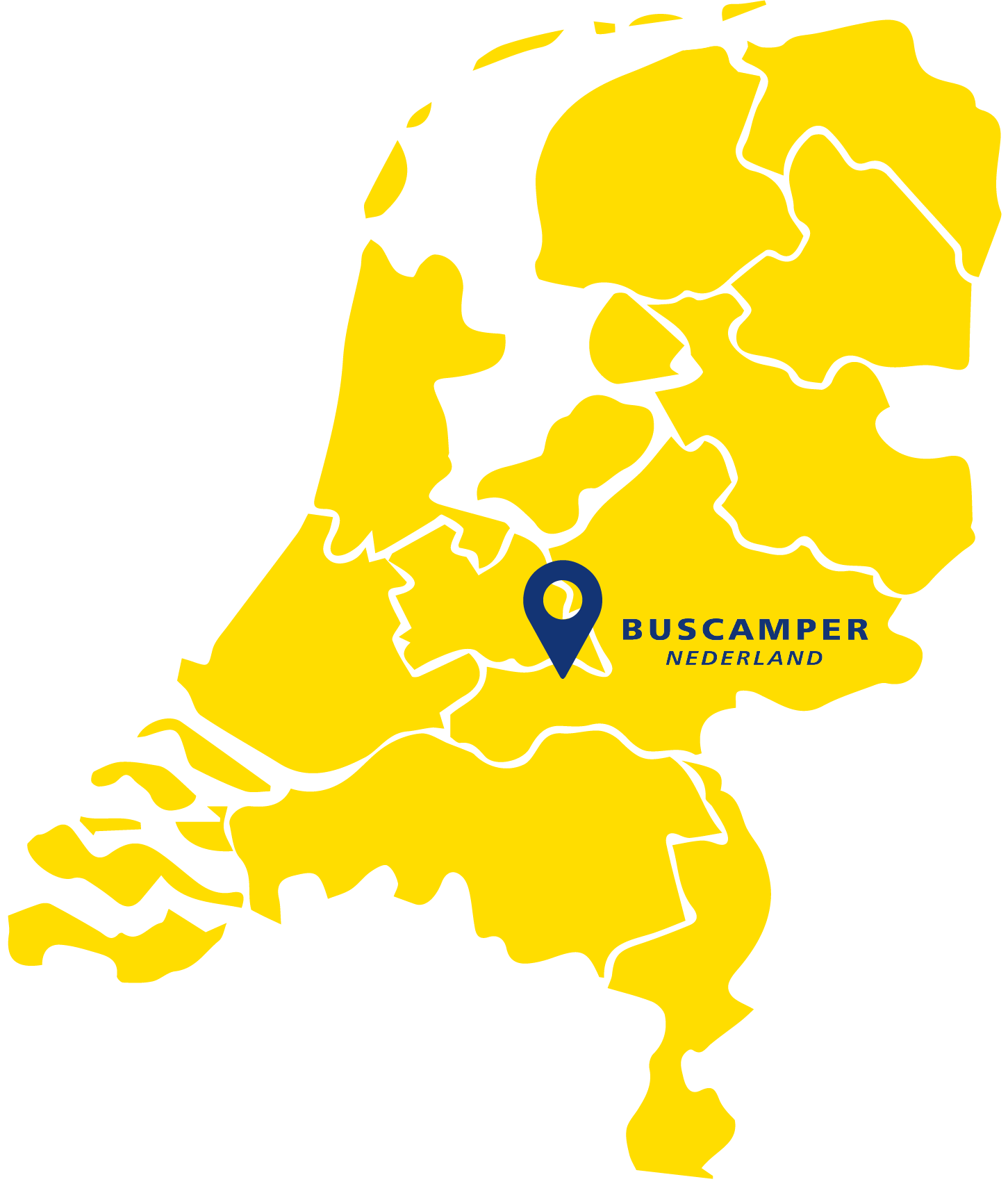 Kaart Buscamper Nederland