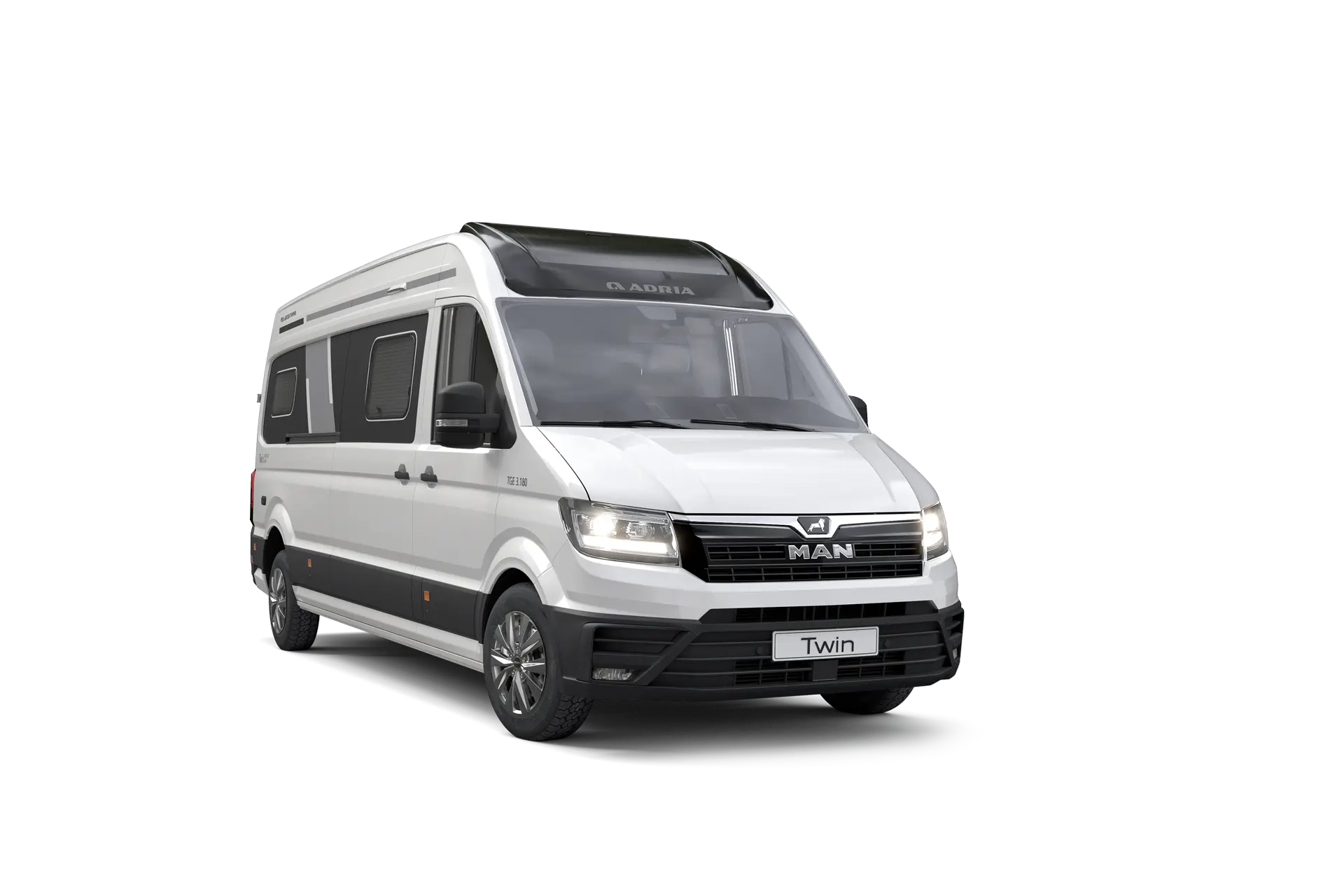 Adria Twin Max buscamper met kleur Candy White