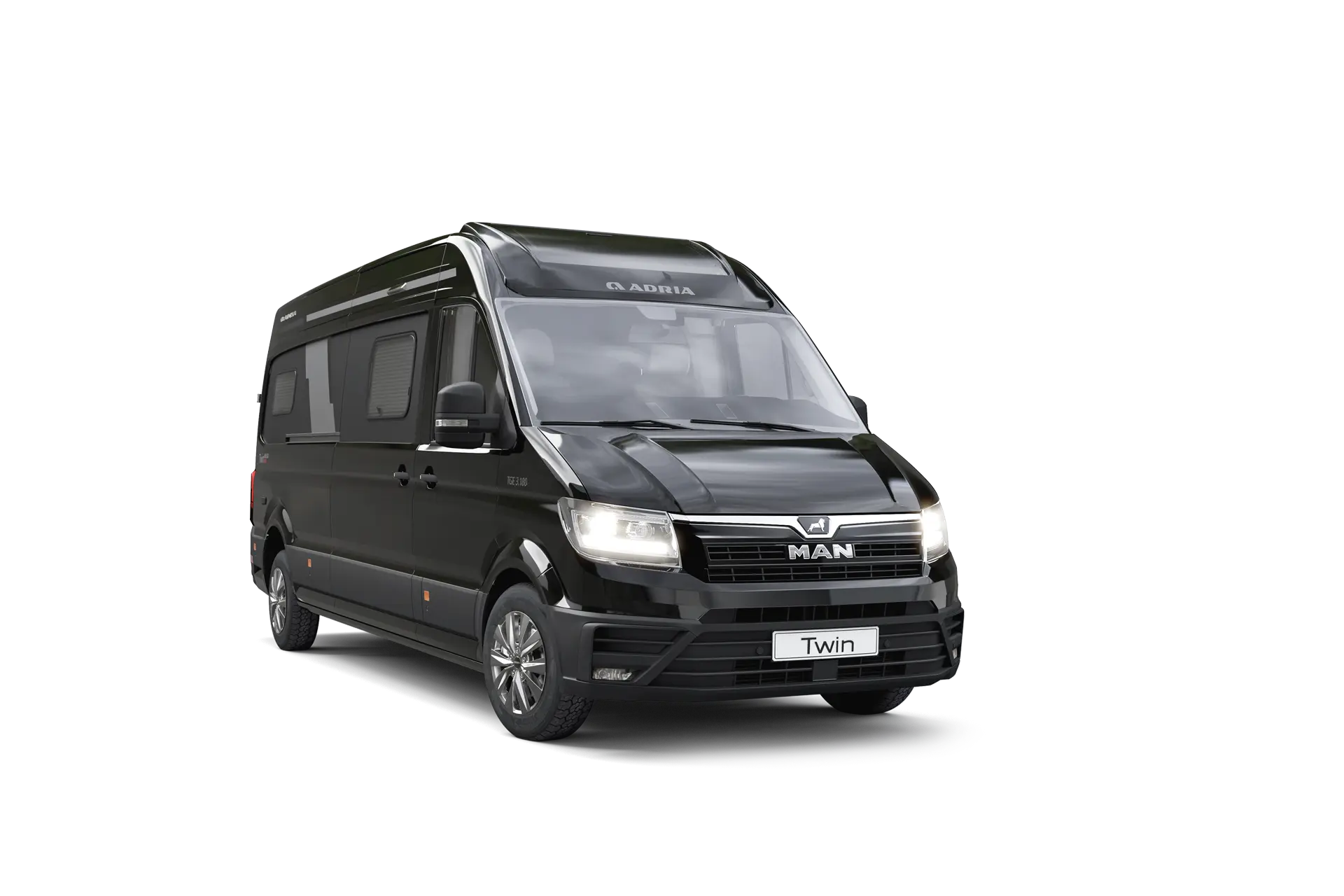 Adria Twin Max buscamper met kleur Deep Black Pearlescente