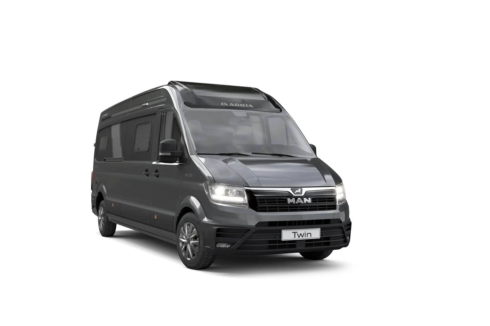 Adria Twin Max buscamper met kleur Indium Grey Metallic