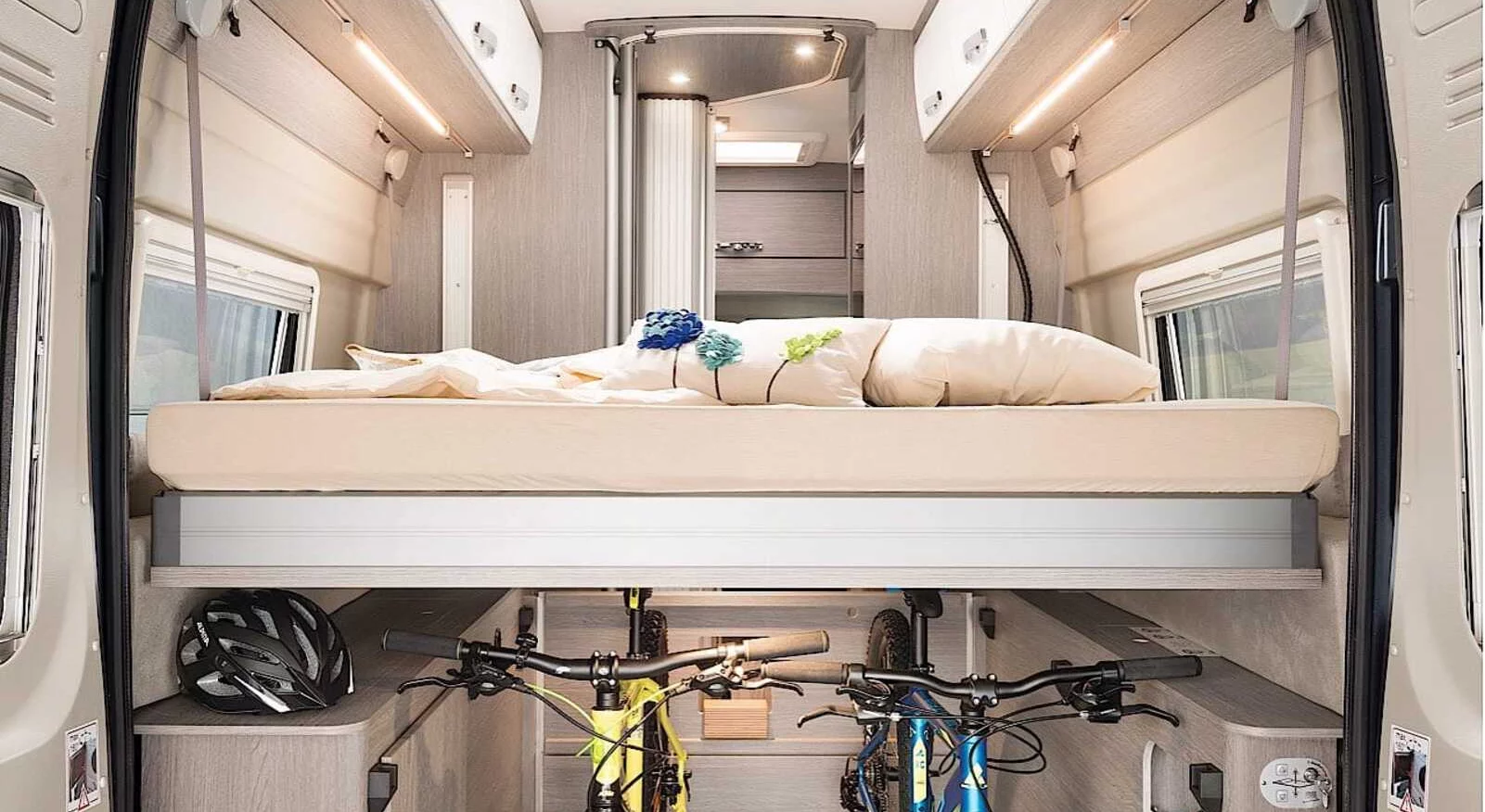 Het hefbed in de Roadcruiser Revolution