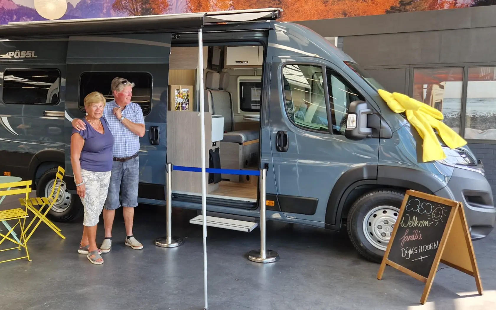 Familie Dijkshoorn met nieuwe buscamper