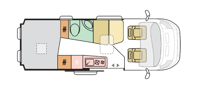 Plattegrond Twin Supreme 640 SPB Family