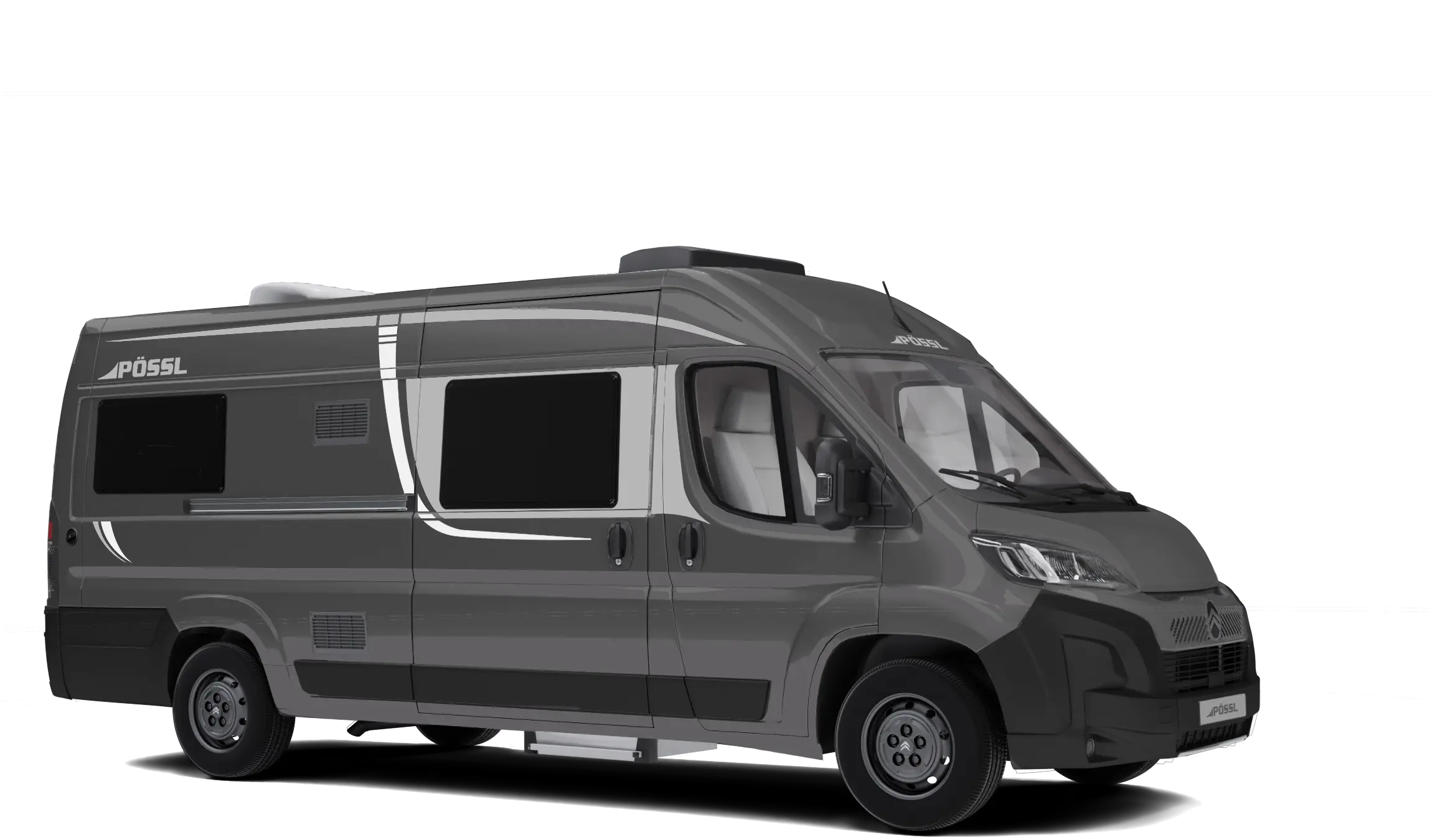 Pössl exterieur kleur Eisen Grijs Metallic