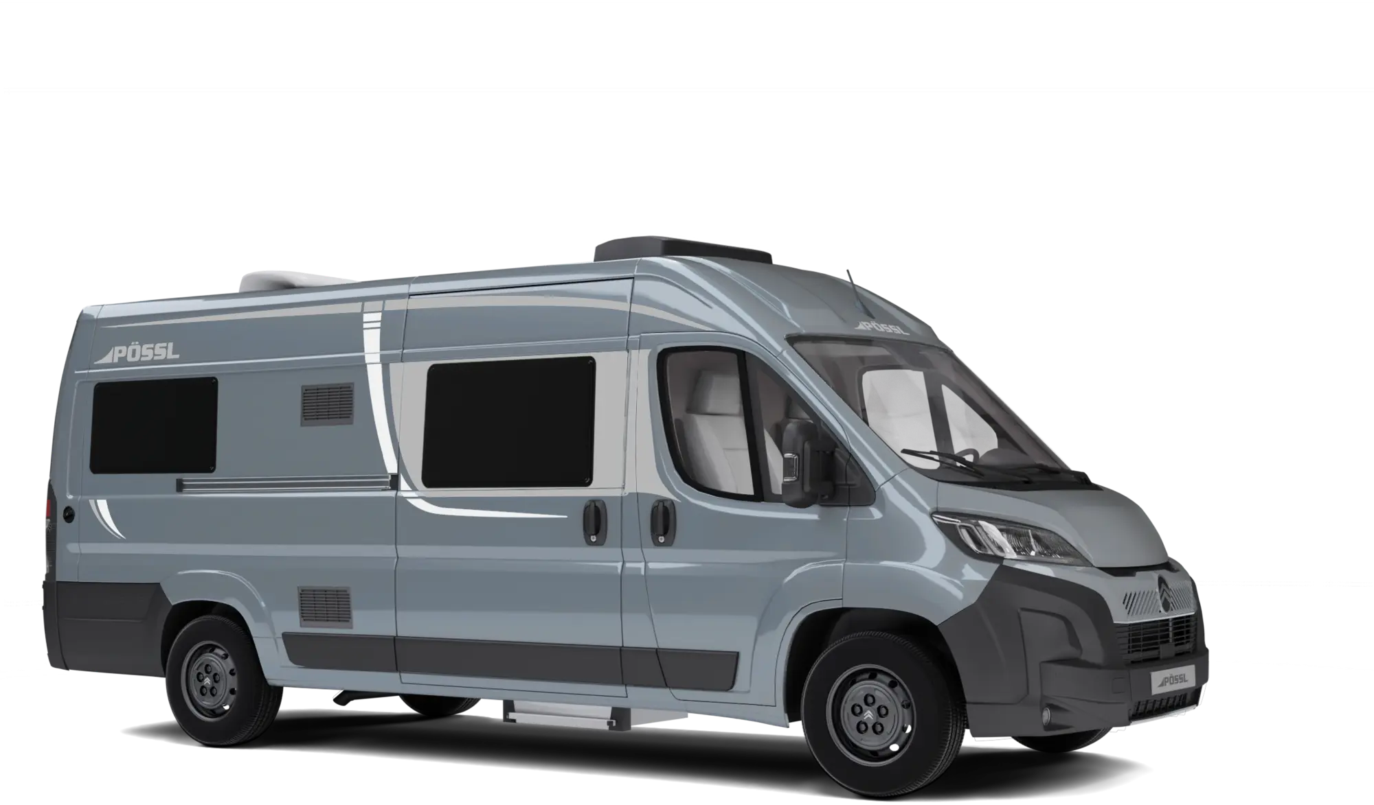 Pössl exterieur kleur Lanzarote Grijs / Thunder Grijs