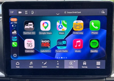 Apple CarPlay in de Citroën Jumper van de Pössl Roadcruiser