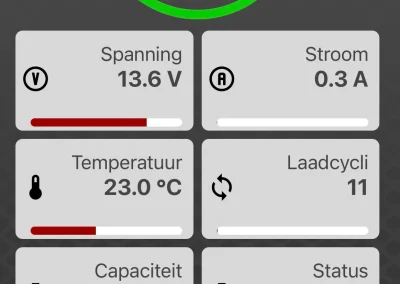 Lithium batterij monitoren