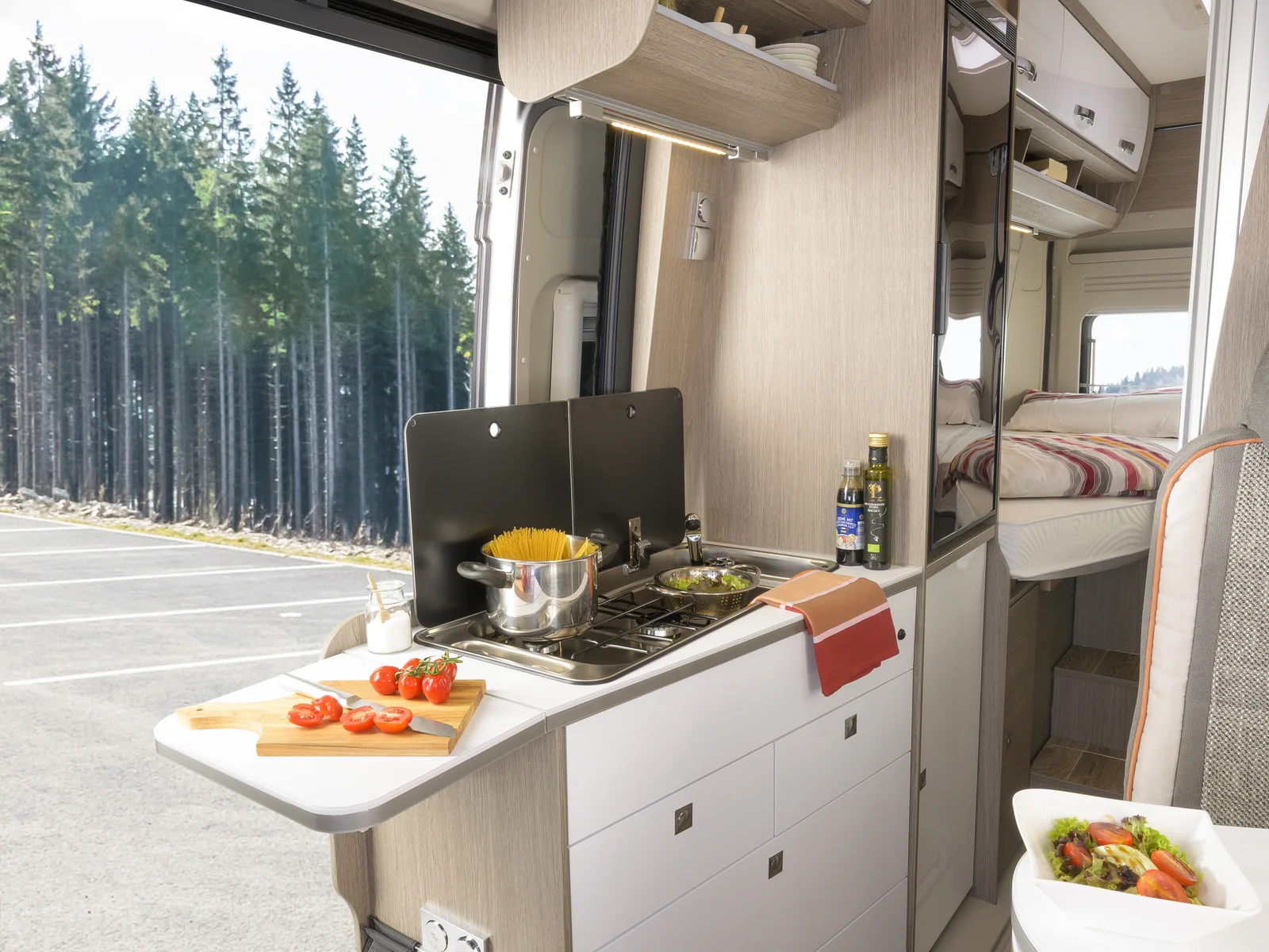 Keuken in de Roadcruiser XL